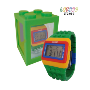 reloj_tipo_lego_en_combinacion_verde_amarillo